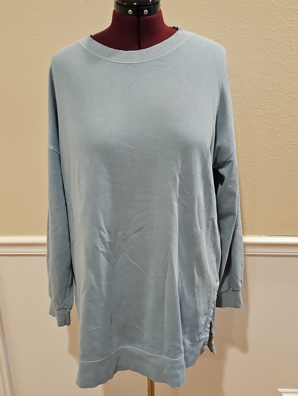 Old Navy Pale Blue Oversized Crewneck Sweatshirt